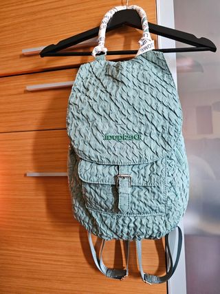 Mochila Desigual Mujer Verde Agua Tela