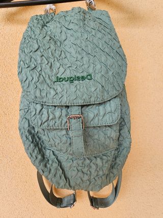 Mochila Desigual Mujer Verde Agua Tela