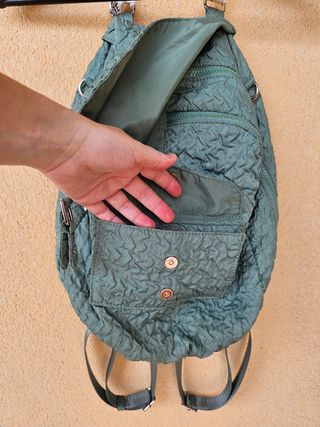 Mochila Desigual Mujer Verde Agua Tela