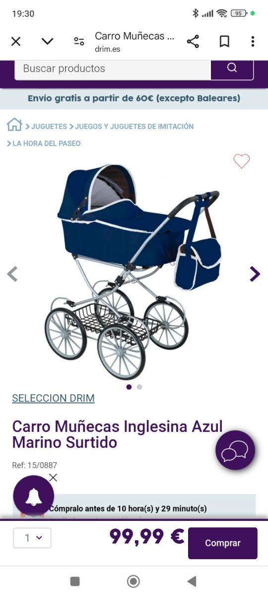 Carro muñeca inglesina
