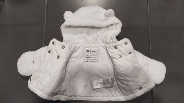 Chaqueta chamarra bebé 0-1 m. Regalo bodys 