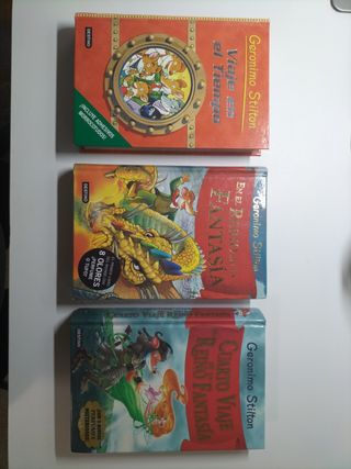 Lote de tres libros de Geronimo Stilton