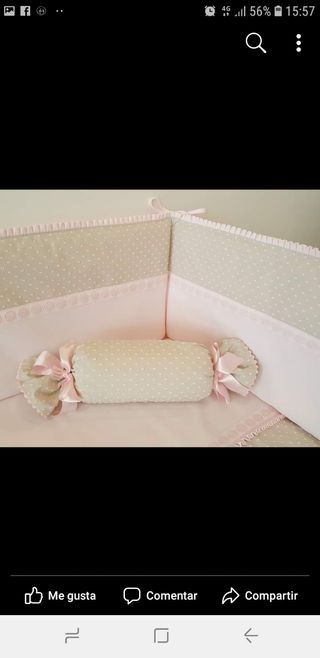 Vestidura cuna. Todo incluido menos la cuna.