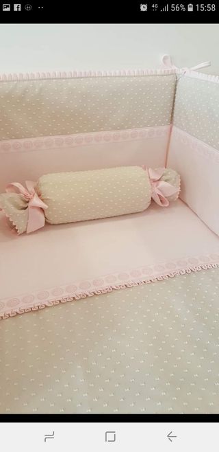 Vestidura cuna. Todo incluido menos la cuna.