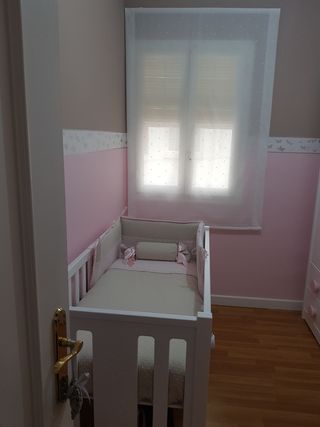 Vestidura cuna. Todo incluido menos la cuna.