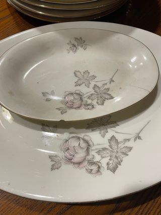 Servizio piatti vintage