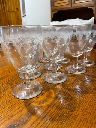Servizio bicchieri a calice vintage