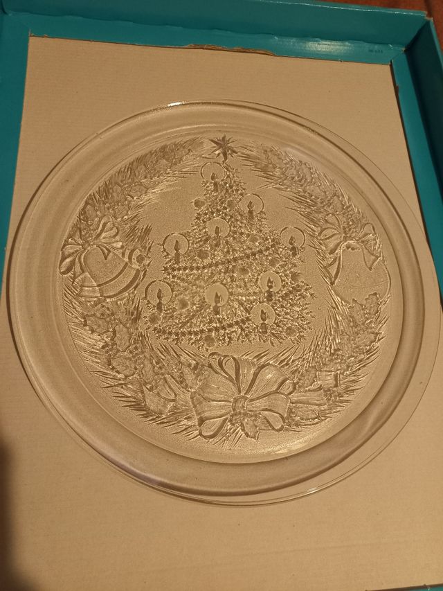 Piatto piano in vetro 32 cm