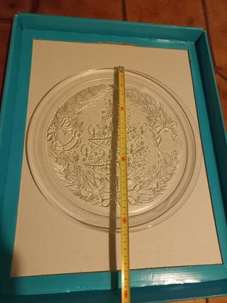 Piatto piano in vetro 32 cm