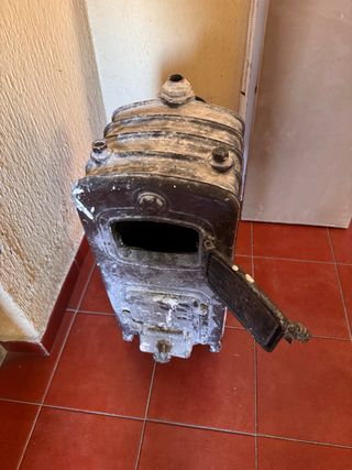 Estufa antigua de fundicion - Chimenea vintage