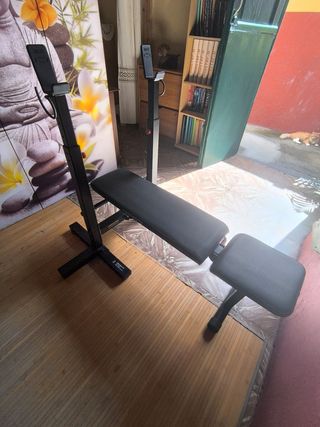 Banco musculación con rack plegable Corength