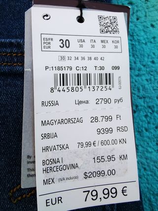 Pantalón vaquero 