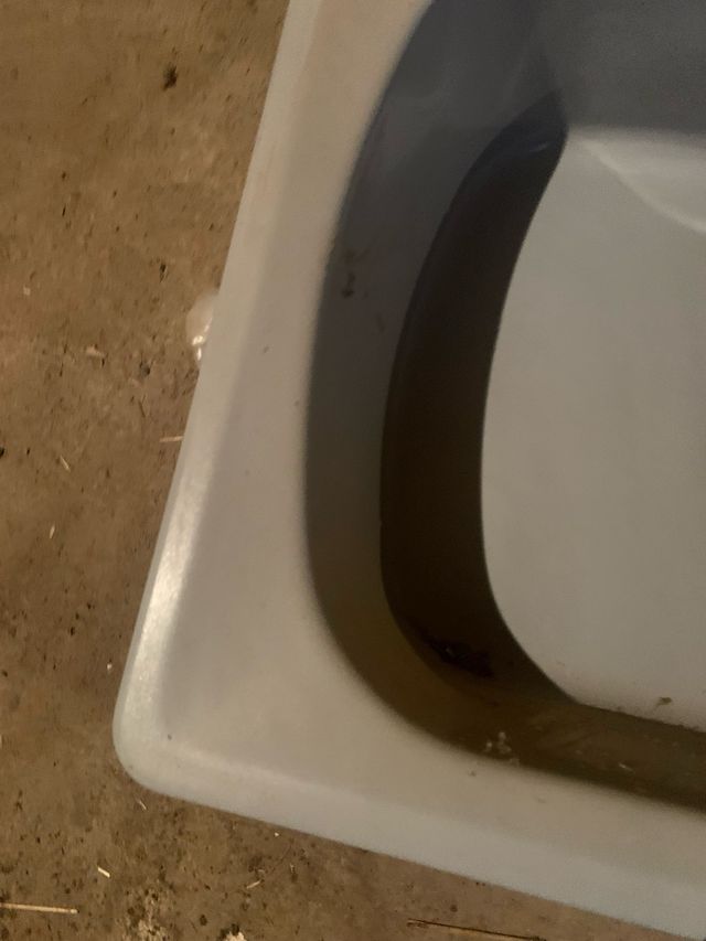 Fregadero doble seno gris