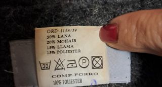 Abrigo mujer lana talla 54