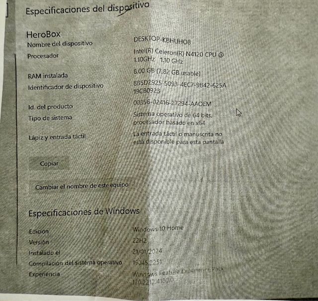 Mini Pc Intel Celeron 2.7 Ghz Quad Core 64 256 SSD