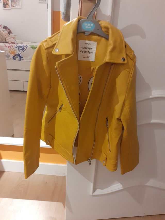 Cazadora cuero niña talla 8