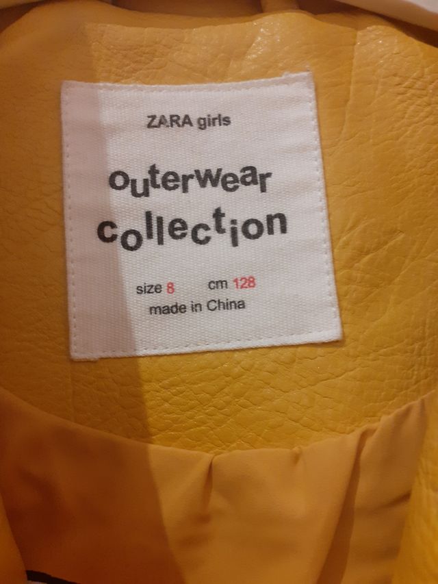 Cazadora cuero niña talla 8