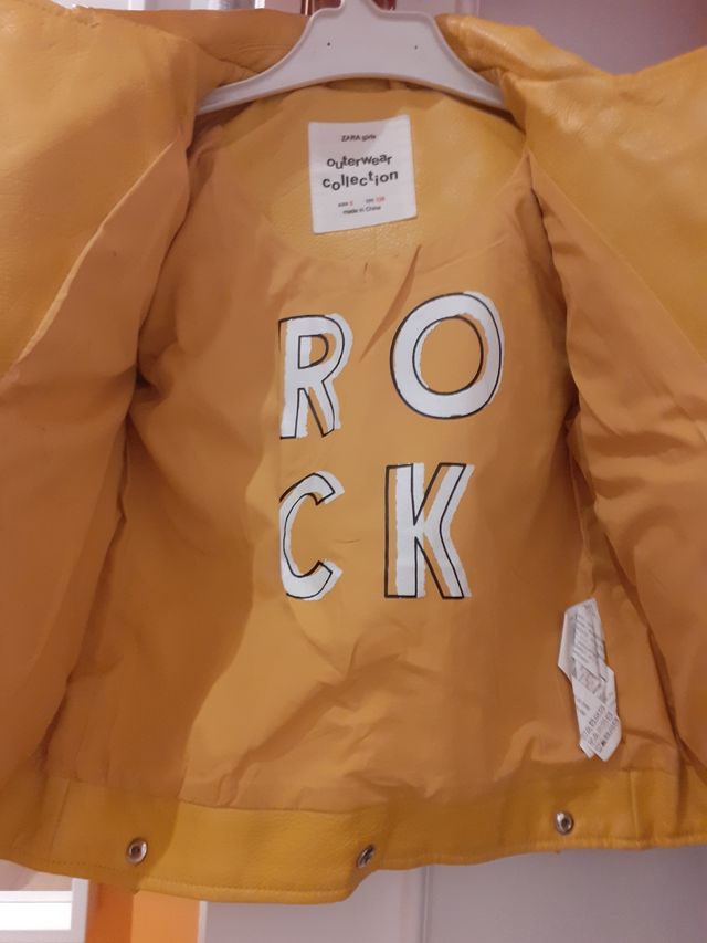 Cazadora cuero niña talla 8