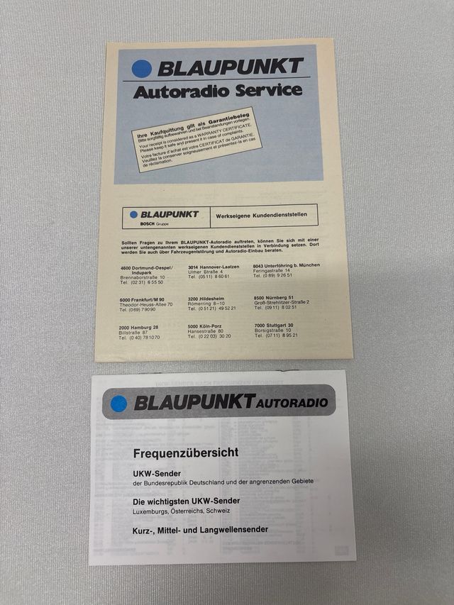 Manual Original Blaupunkt Bremen SQR 45