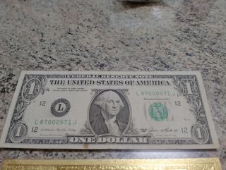 Lote billetes de EE UU