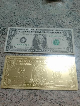 Lote billetes de EE UU
