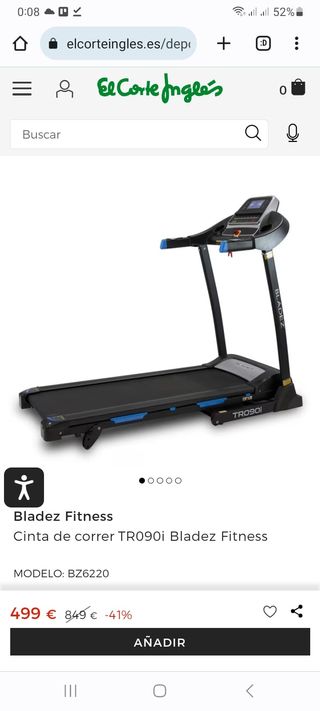 Cinta de correr TR090i Bladez Fitness