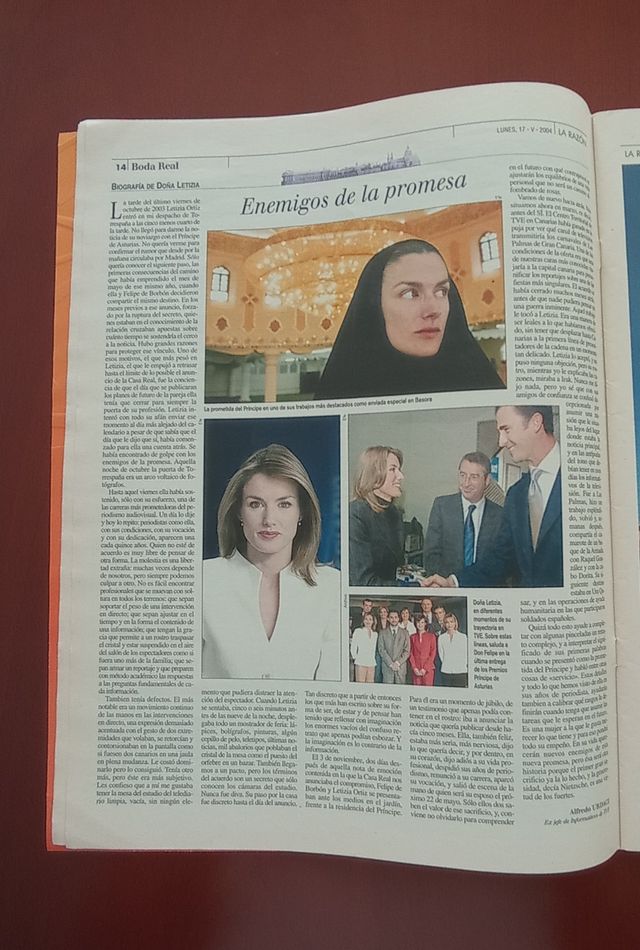 Giornale: Matrimonio reale spagnolo