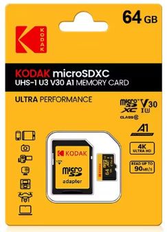 Tarjeta de memoria Micro SD.KODAK.64 GIGAS.