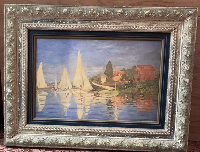 LAMINA - LA REGATA EN ARGENTEUIL, CLAUDE MONET