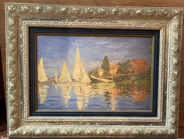 LAMINA - LA REGATA EN ARGENTEUIL, CLAUDE MONET