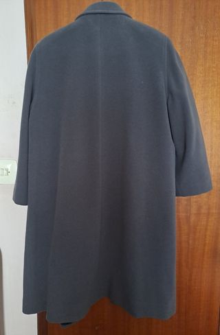 Abrigo lana mujer grande amplio talla 56