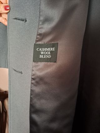 Abrigo lana mujer grande amplio talla 56