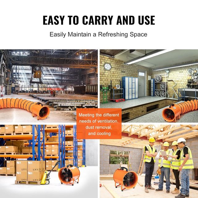 Ventoinha extrator industrial 900 W extrator de ar