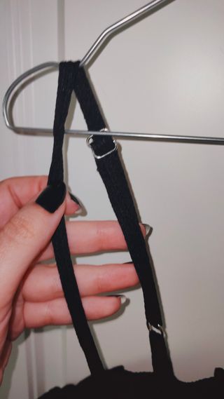 Vestido negro rugoso verano