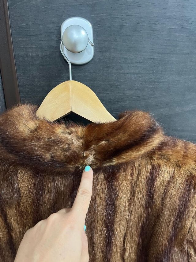 ABRIGO TIPO BISON MARRON 