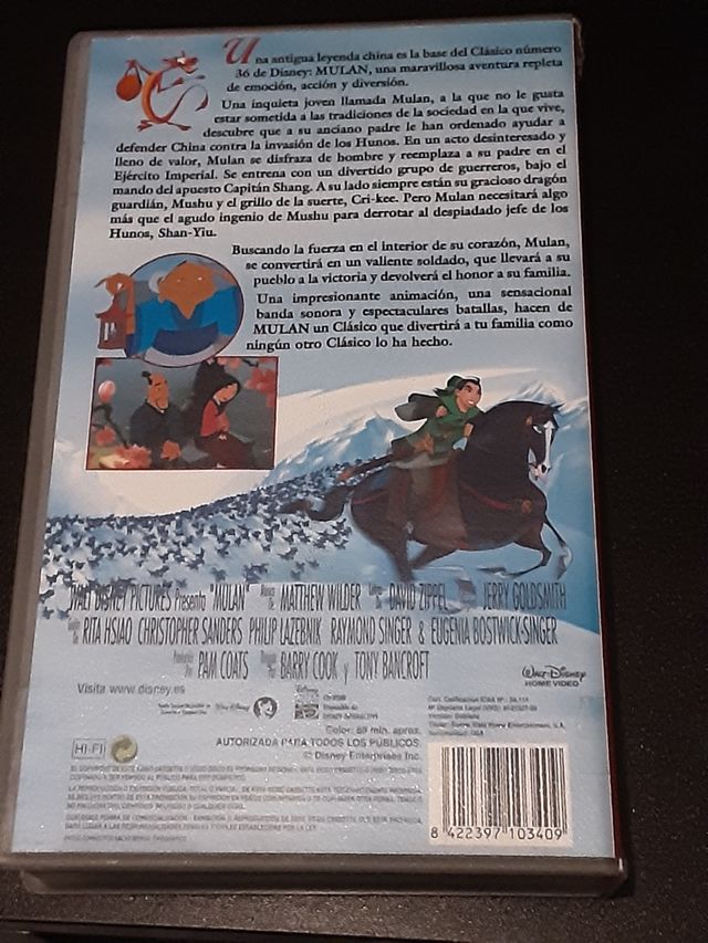 Cinta de video Mulan