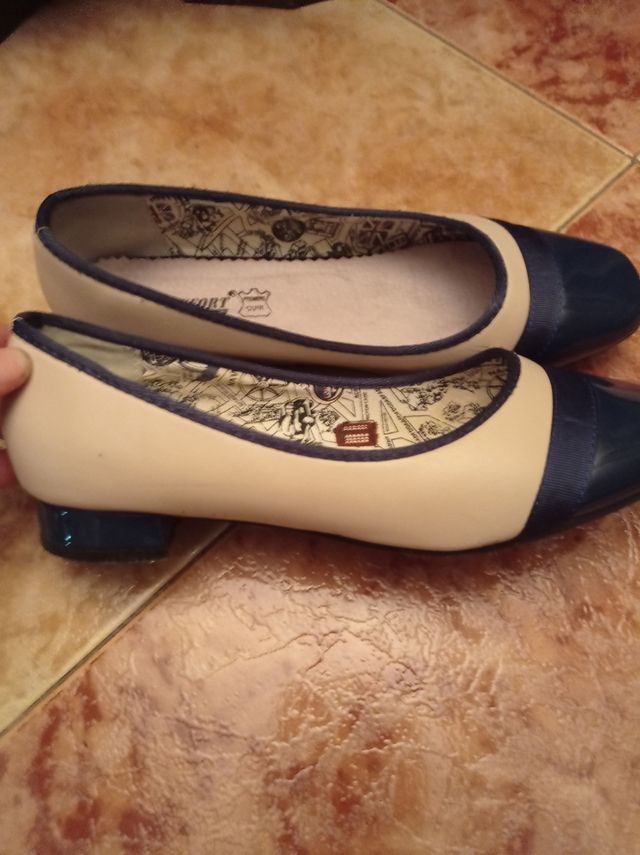 Bailarinas Confort premier cuir