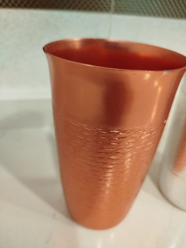 Vasos de aluminio.