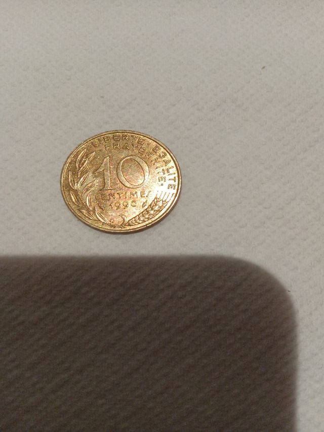 Moneda de 10 céntimes francesa