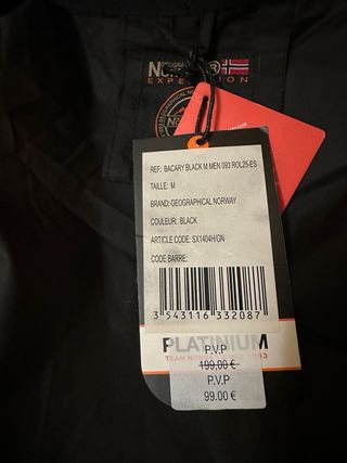 Chaqueta impermeable cortavientos geographical