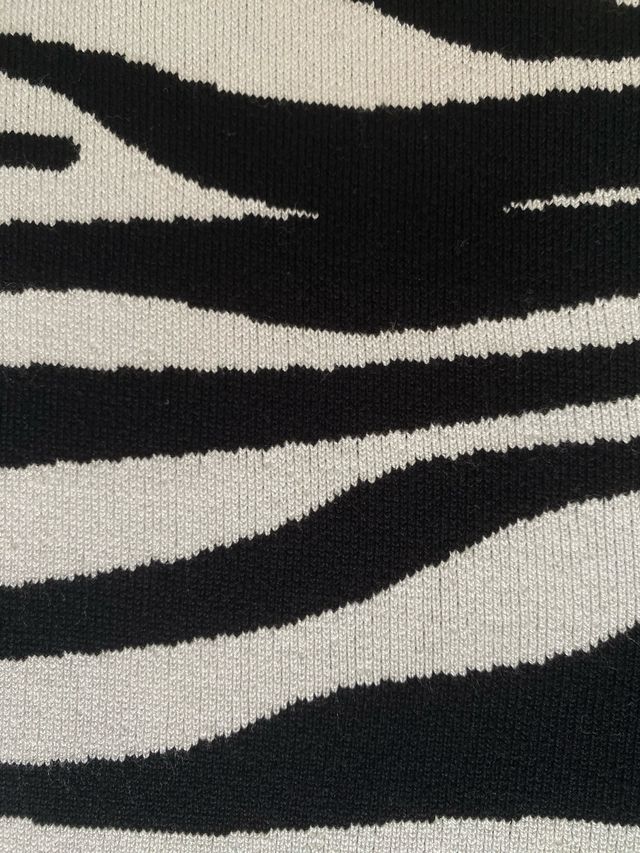 Top asimétrico estampado zebra 🦓