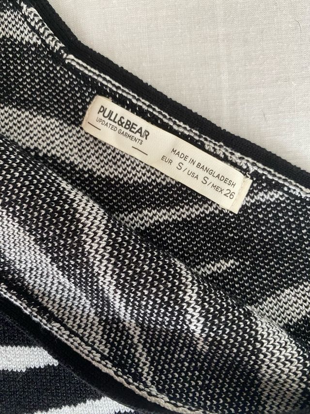 Top asimétrico estampado zebra 🦓