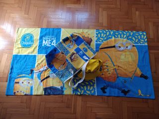 Set mare Minions: telo, borsa,  cappello