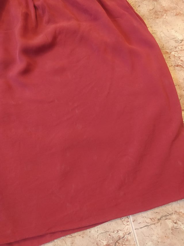 Falda rojo 100% seda 3.1 Phillip Lim midi talla S