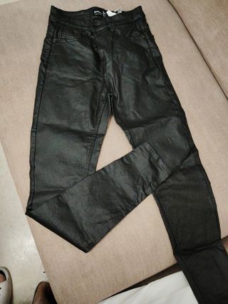 Pantalón cuero mujer