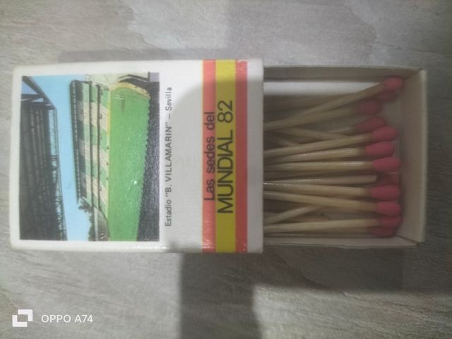Caja cerillas mundial del 82