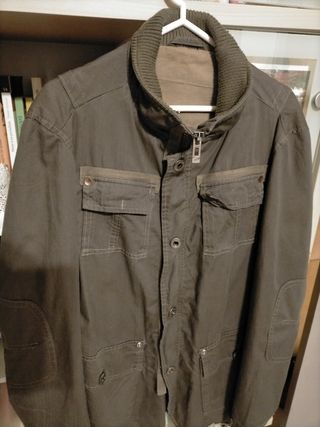 Chaqueta tipo Barbour hombre 