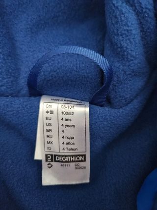 Completo sci bambino 4 anni