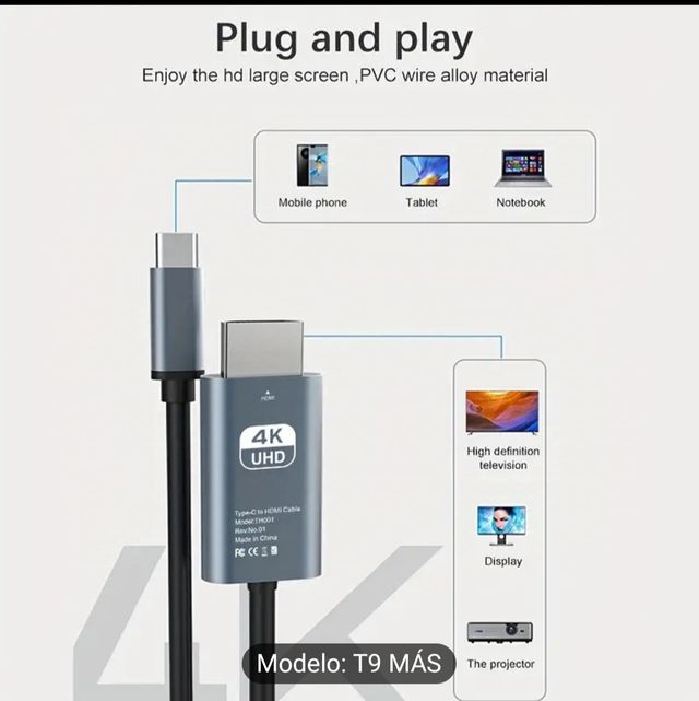 Cable para TV y móvil