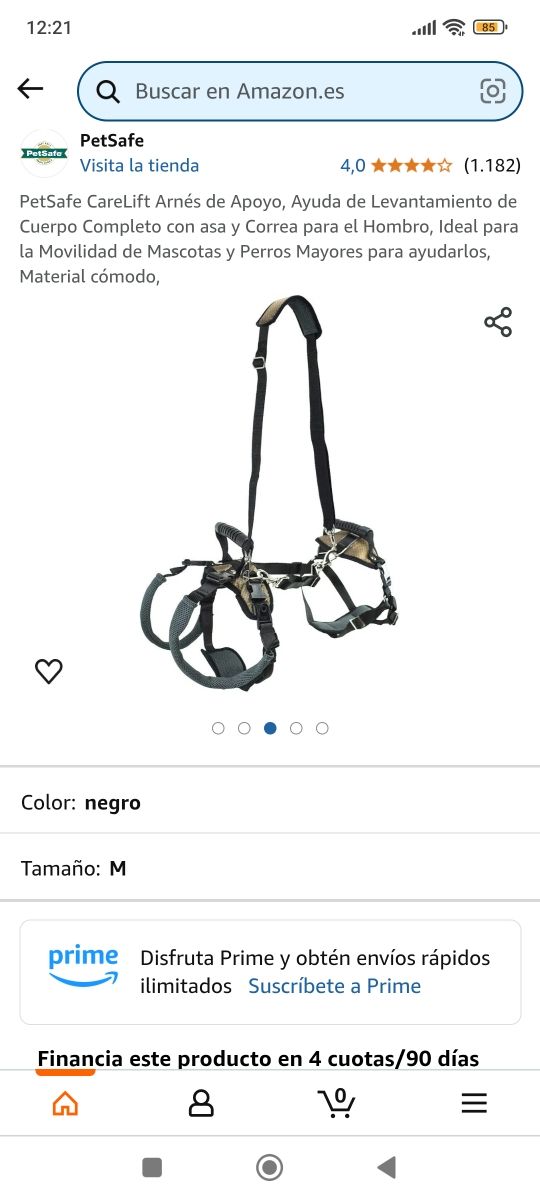 Arnés ayuda de perro